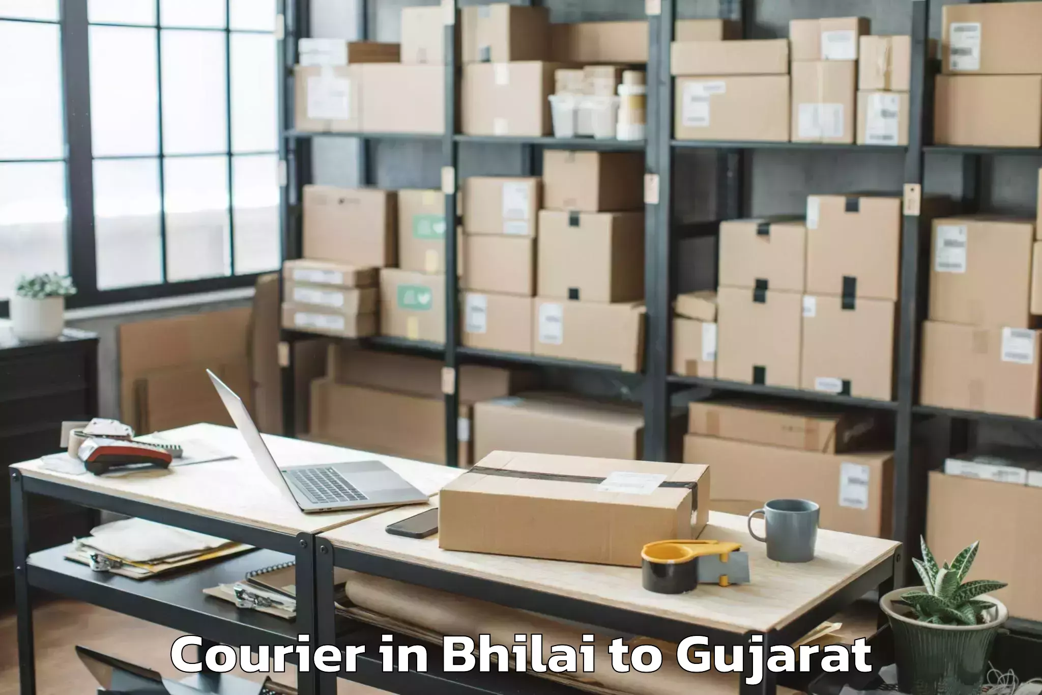 Easy Bhilai to Kadodara Courier Booking